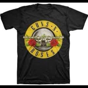 Alstyle GUNS-N-ROSES BULLET LOGO T-SHIRT SIZE L🖤🔫🌹🥀👕👚🎵🎼🎶🎸